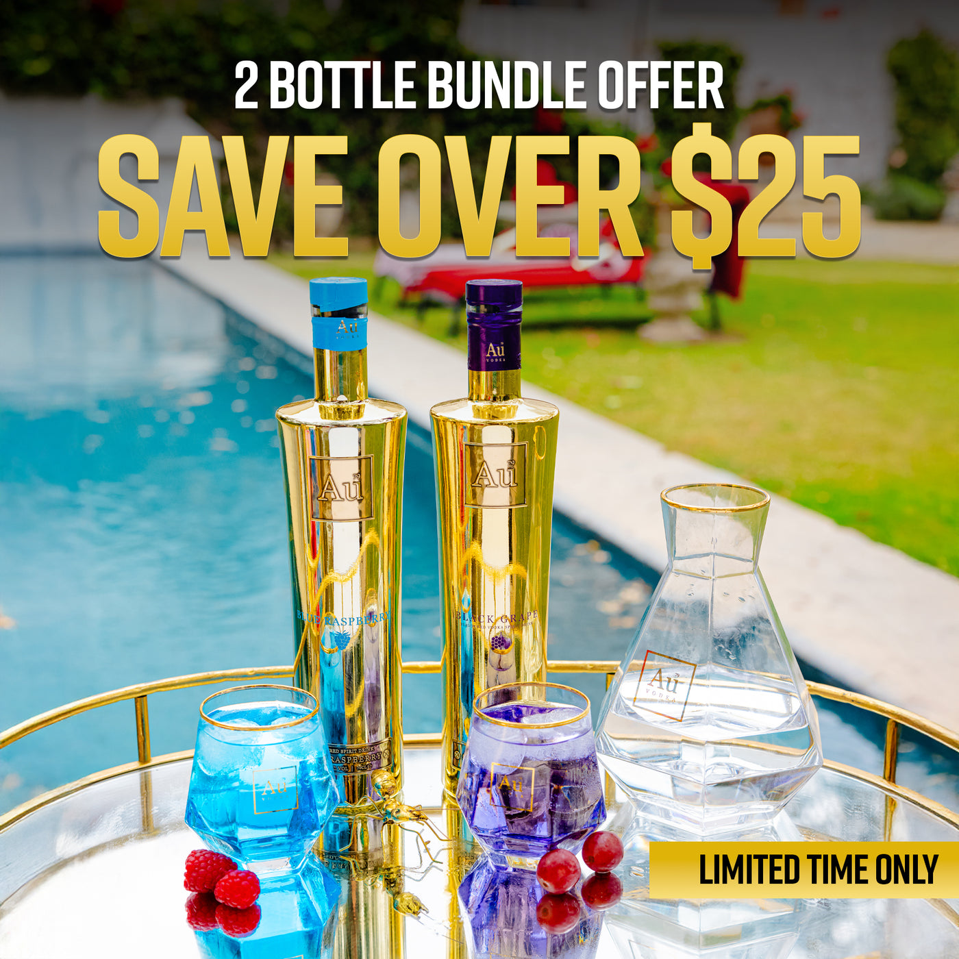 Au Vodka Two Bottle collection