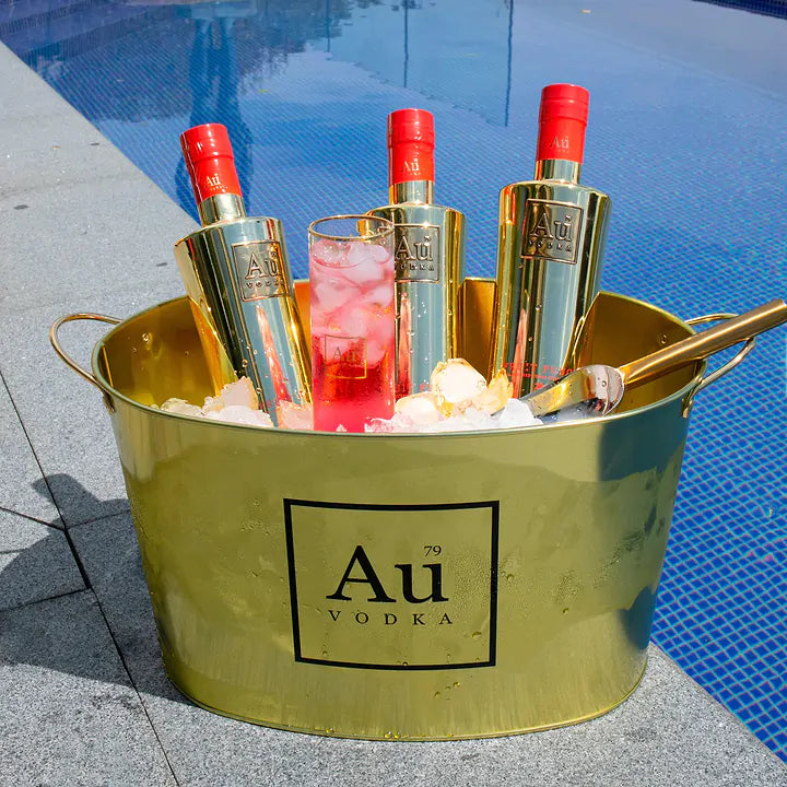 Au Gold Ice Bucket