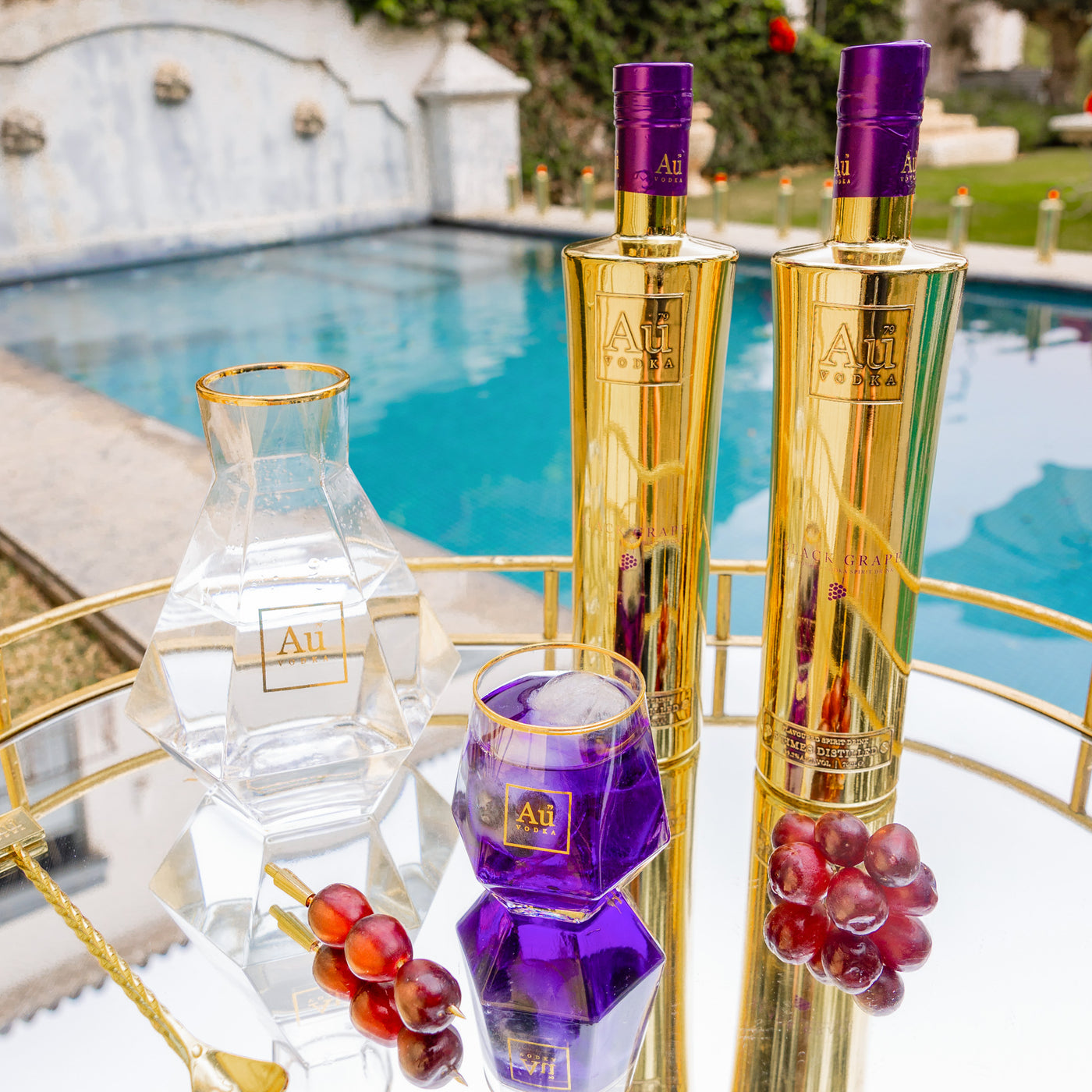 Any Au Vodka 70cl & FREE Diamond Cut Glass Bundle