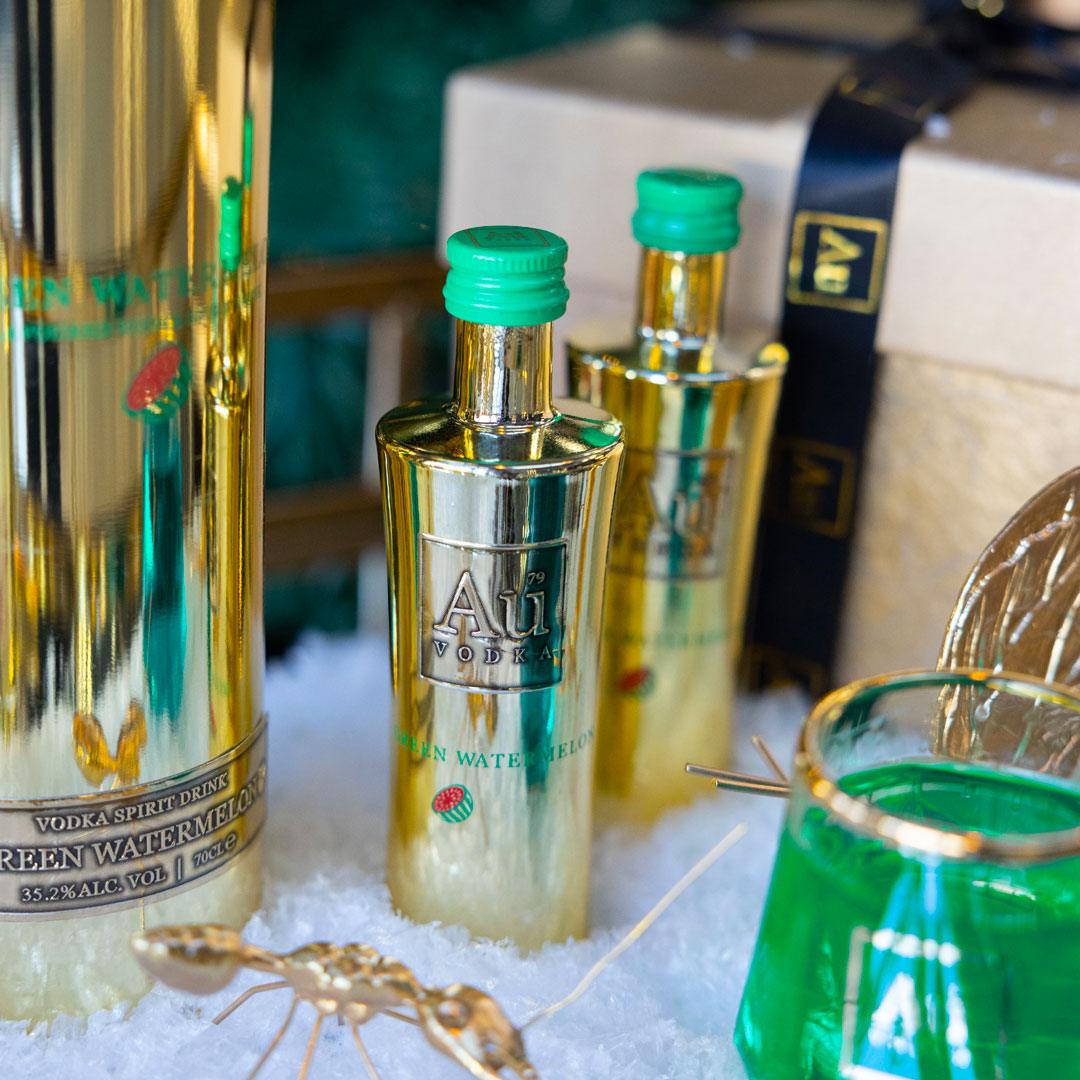 Au Vodka Green Watermelon Miniature